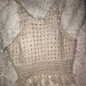 crotchet crop top